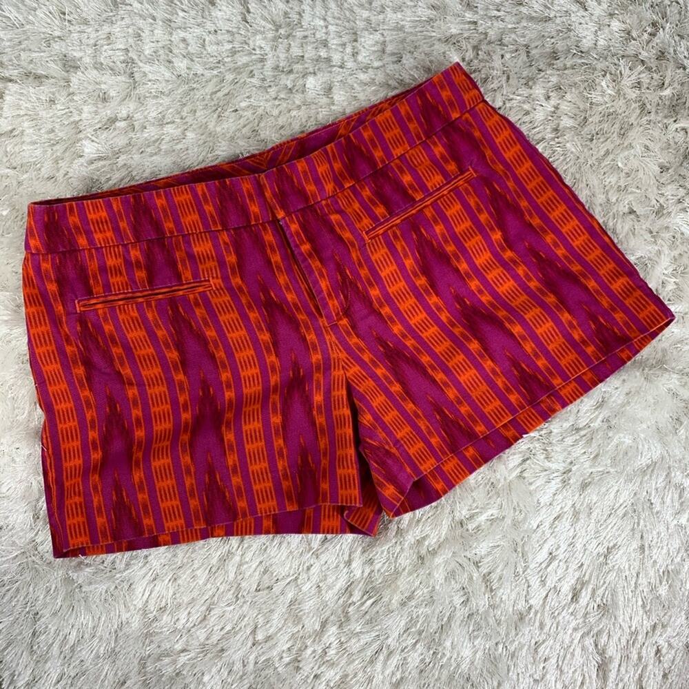 Gap Pink Orange Flat Front Shorts Sz 2 Ikat